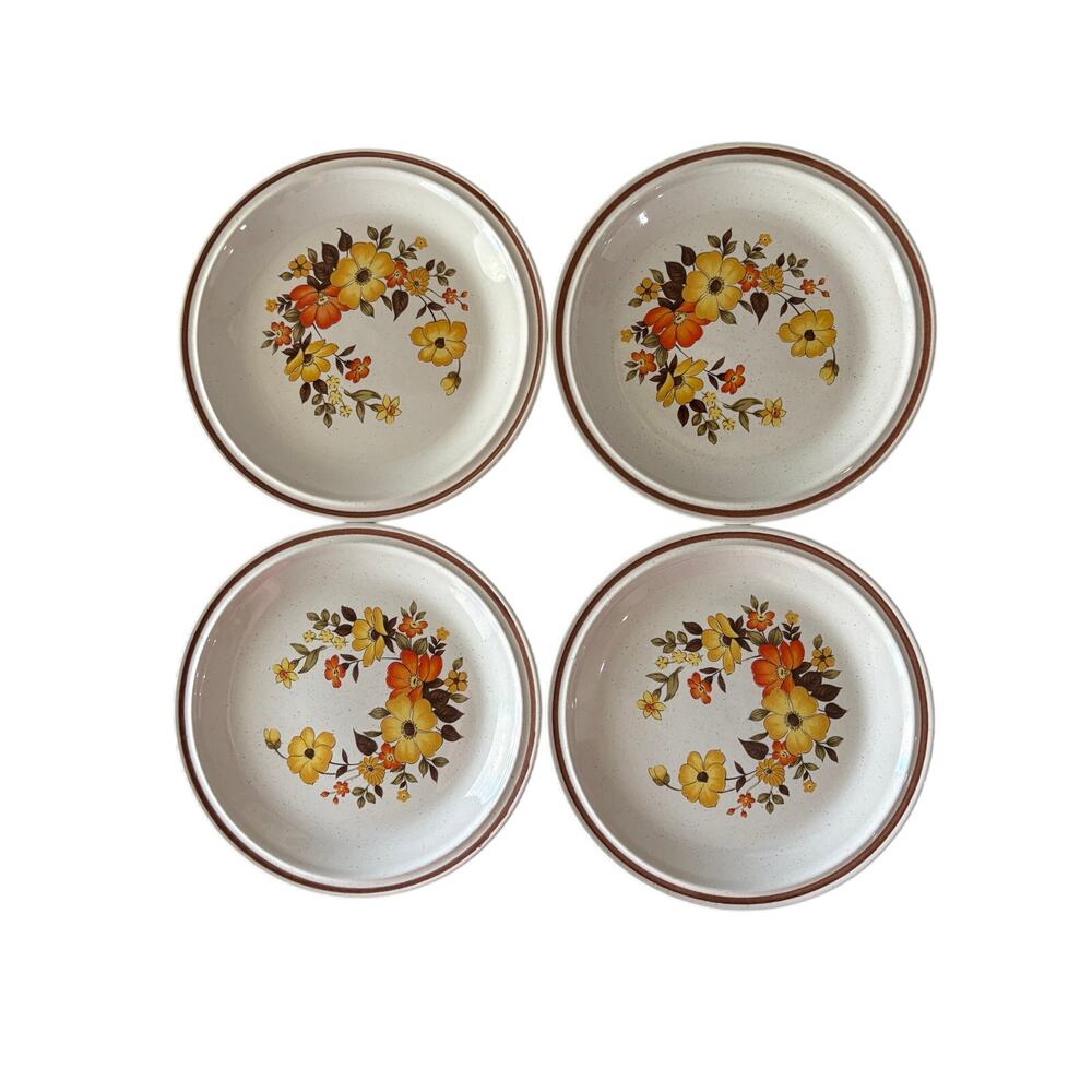 Vintage Hearthside Chablis 572 Casual Elegance 7.5” Salad Plates Japan Set of 4